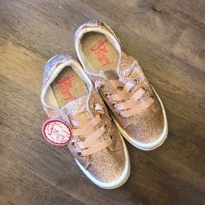 Rose Gold Glitter Jellypop Girls Shoes 2